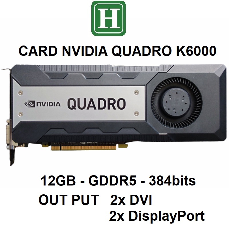 NVIDIA Quadro K6000 12GB GDDR5 – Scheda Video Grafica PCI Express X16 – Ventola Singola