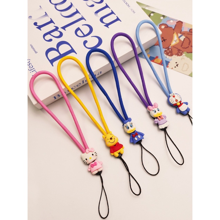 Móc Điện Thoại / Chìa Khóa / Dây Đeo Cổ Tay / Móc Khóa Hình Gấu Pooh Winnie the Pooh Bằng Nilon Dễ Thương