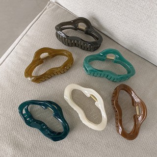 Kẹp Tóc Hình Cá Mập Bằng Nhựa Acrylic Phong Cách Hàn Quốc Đơn Giản Dành Cho Nữ