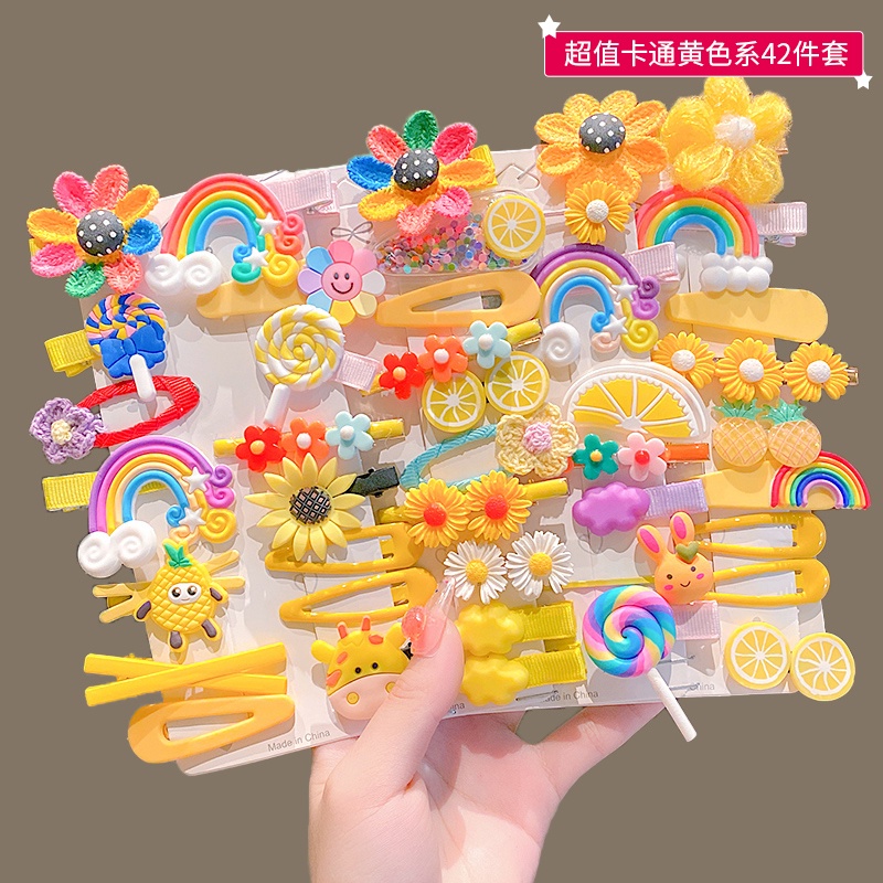 Set 14 Kẹp Tóc Thiết Kế Nhỏ Xinh Thời Trang Phong Cách Hàn Quốc,  Kẹp Tóc Mái Dễ Thương Xinh Xắn Dành Cho Bé Gái MÃ: 96
