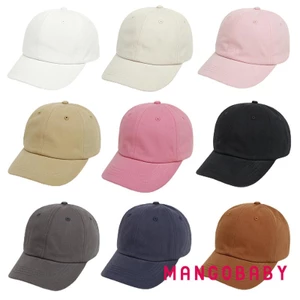 Mgg-kids Mũ Chống Nắng Bóng Chày Phong Cách Thường Ngày Màu Trơn Có Thể Điều Chỉnh Cotton Polyester Mùa Hè Phụ Kiện Ngoài Trời