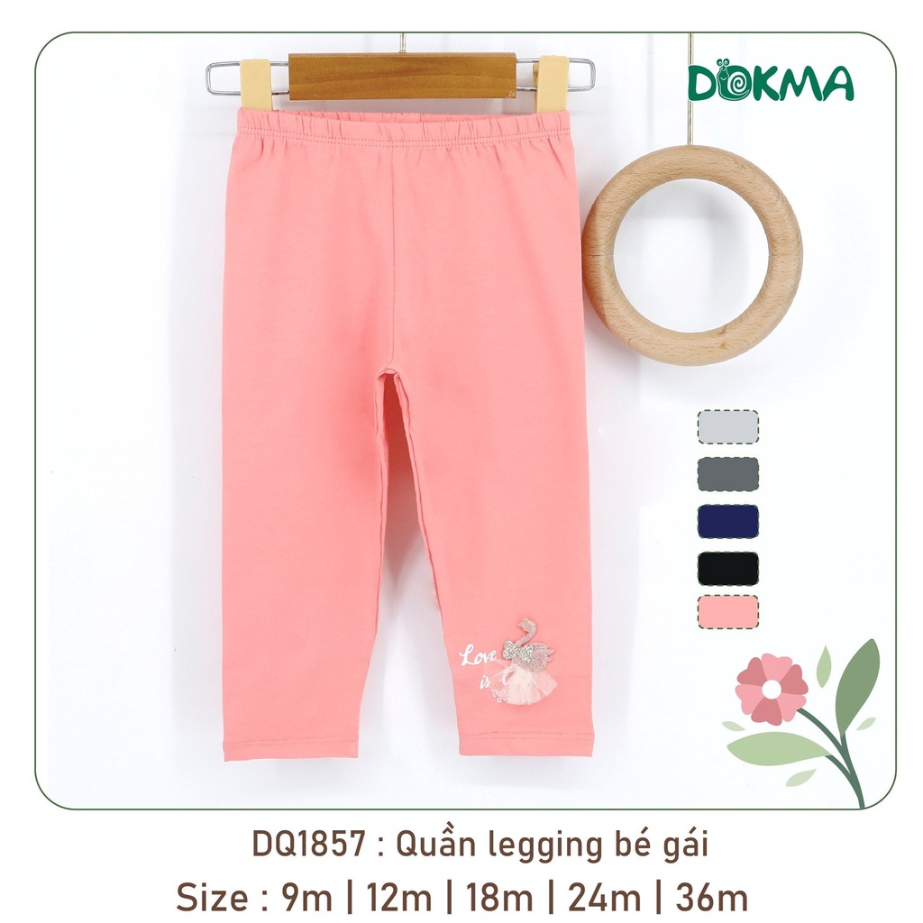 (6-13kg, 6-36M) Quần Legging Bé Gái In Hình Siêu Xinh Trên Gấu Quần DOKMA DQ789 DQ1857 DQ1884 DQ1713