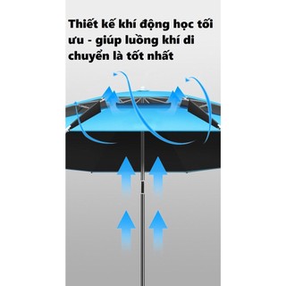 Ô Câu Cá Cao Cấp Xanh, Che Nắng Che Mưa Chống Tia UV Cực Tốt Và Có Thể Bẻ Cong