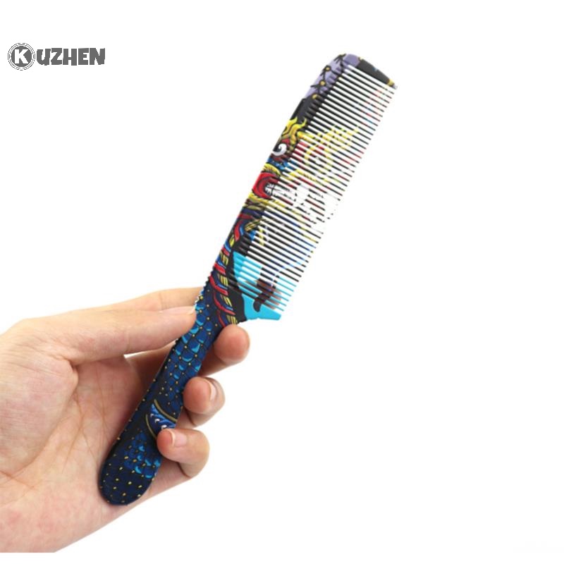 Kuzhen phong cách thời trang cắt tóc lược cắt tóc salon làm tóc lược làm tóc nóng