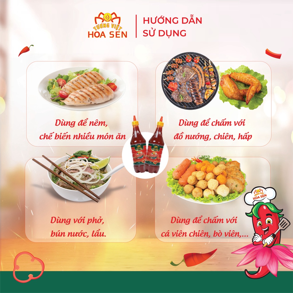 Tương Cà Chai 700g - Tương Việt Hoa Sen - Đậm đà bắt vị