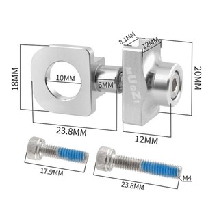Dây Xích YONDR Hợp Kim Nhôm Có Bu Lông Vít Cho Dây Xích Căng Thẳng Phụ Kiện Xe Đạp Chống Mài Mòn Tốc Độ Đơn Dây Xích Xe Đạp Điều Chỉnh