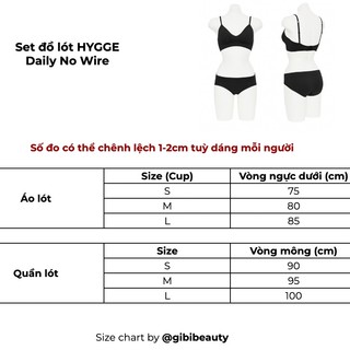 Đồ lót HYGGE Daily No Wire Bralette Panty