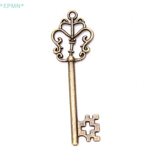 Set 13 mặt phụ kiện HWETR kim loại kiểu chìa khóa phong cách cổ điển để làm trang sức thủ công
