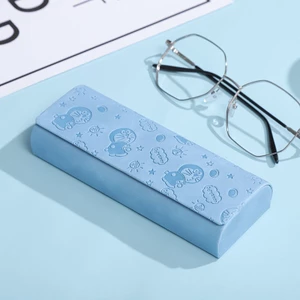 Hộp Đựng Mắt Kính Bằng Da Từ Tính Họa Tiết Mèo Máy Doraemon Hoạt Hình Dễ Thương