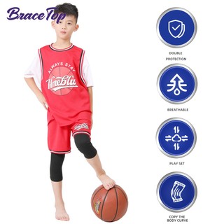 1 Cặp Đệm Bảo Vệ Đầu Gối Hỗ Trợ Chơi Bóng Rổ / Bóng Đá / Bóng Chày / Nhảy Múa Tiện Dụng Cho Bé