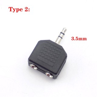 Bộ chuyển đổi âm thanh nam 3,5 mm 6,5 mm sang đầu nối phích cắm âm thanh nổi nữ 3,5 mm cho cáp loa Aux Jack cắm tai nghe F @ V1N