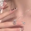 Vòng Cổ Choker Mặt Trái Tim Đính Đá Phong Cách Gothic Thời Trang Cho Nữ