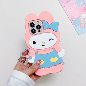 Realme 5 6 6S 7 8 9 Pro 9i 8i 7i 6i 5i 5s C3 C17 C15 C12 C11 C21Y C21 C31 C35 C20 V5 V11 X7 PRO A76 A96 Vỏ điện thoại Meredith hoạt hình dễ thương Cao su silicon mềm có dây buộc Vỏ