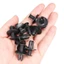 FANIELLAPOWELL 50 chiếc Kẹp dây buộc tự động, Kẹp giữ lỗ 8 mm bằng nhựa, Bảng viền cửa Đinh tán màu đen Dây buộc cho / Mazda / / Nissan