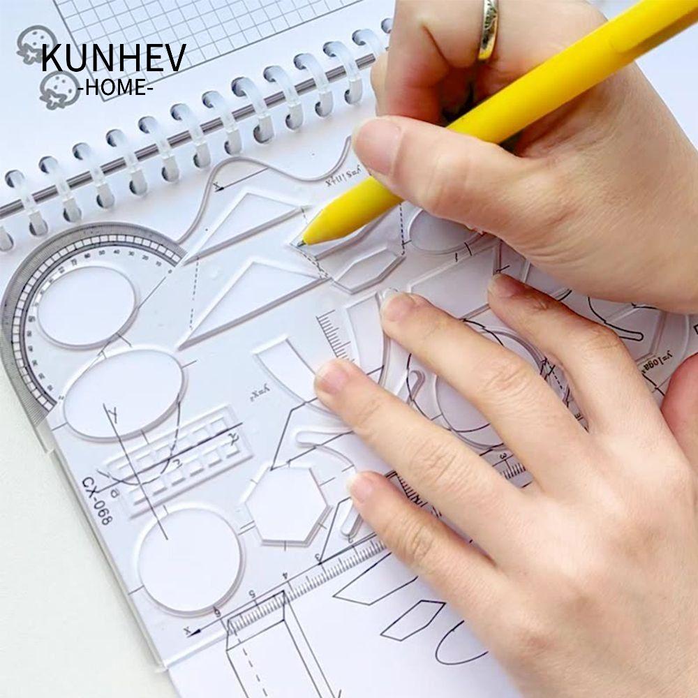 KUNHEV Thước Mềm Hình Chú Voi Hình Học Đa Năng Cho Học Sinh