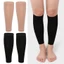 BORAGETE 1 Cặp Hỗ Trợ Bắp Chân Thể Thao, Tất Nén Không Chân Nylon Co Giãn, Kéo Dài Ngăn Ngừa Giãn Tĩnh Mạch Tay Chân Thoáng Khí Nam Nữ