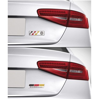 Miếng Dán Kim Loại Trang Trí Thân Xe Hơi Volkswagen VW R line GTI Polo Fox Gol Up Golf Beetle Santana Sagitar Tiguan Passat Touran Jetta Caddy Shsran Vento