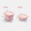 Hộp Bảo Quản Tủ Lạnh CHEESELY, Sắc Nét Có Nắp Tủ Lạnh Mini, Nhựa Vuông Hai Lớp Thoát Nước Kín Hộp Đựng Rau Củ