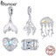 Hạt charm BAMOER hình sứa biển bằng bạc 925
