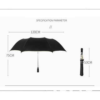 Dù Gấp Tự Động Chống Nắng 27-inch 120Cm 120Cm Tiện Dụng