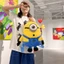 Ba Lô Minion SQ11 Dành Cho Nữ Nam Sinh Viên Dung Tích Lớn Thời Trang Cá Tính Đa Năng Túi Nữ
