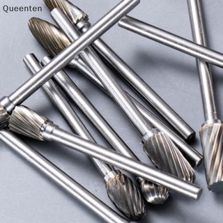 Queenten máy khoan gỗ tốc độ cao bits dũa quay mini round hss burr set wood qt