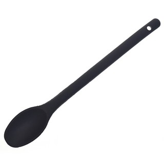 Thiết kế một mảnh Dụng cụ nấu ăn Khuấy thực phẩm Silicon Tay cầm dài Muỗng trộn
