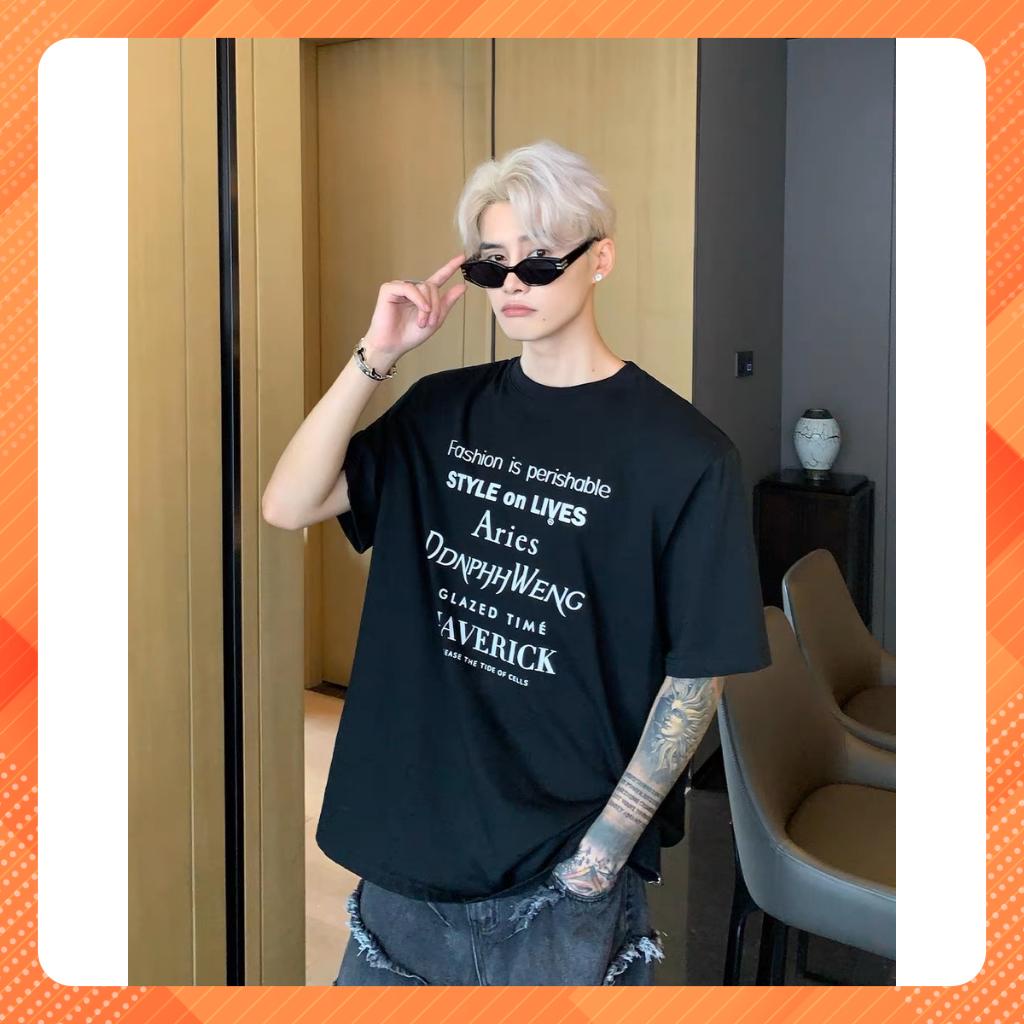 Áo thun Stee Cổ tròn MAVE ICVCVNI  Unisex Menwear Cotton