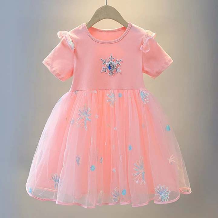 Kids' New Cotton Dress Esct Sequins – 5