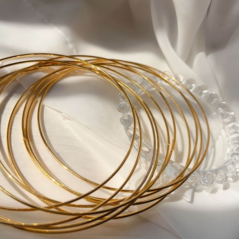 Wellb 5 Chiếc Vòng Thủ Công Vòng Hoa Macrame Vòng Nhẫn Để Làm Trang Trí Đám Cưới