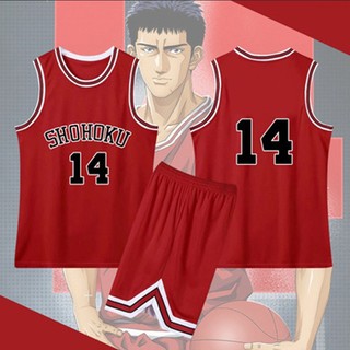 Áo cosplay Slam Dunk Jersy dành cho nhân vật Sakuragi Hanamichi và Rukawa Kaede - Perfect cho Halloween hay Fan Meet