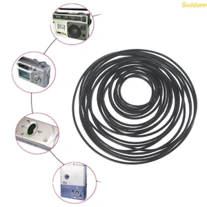 20pcs Rubber Driving Belt Round Belts Line Diameter 1mm Rubber Ring DIY Transmis