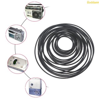20pcs Rubber Driving Belt Round Belts Line Diameter 1mm Rubber Ring DIY Transmis