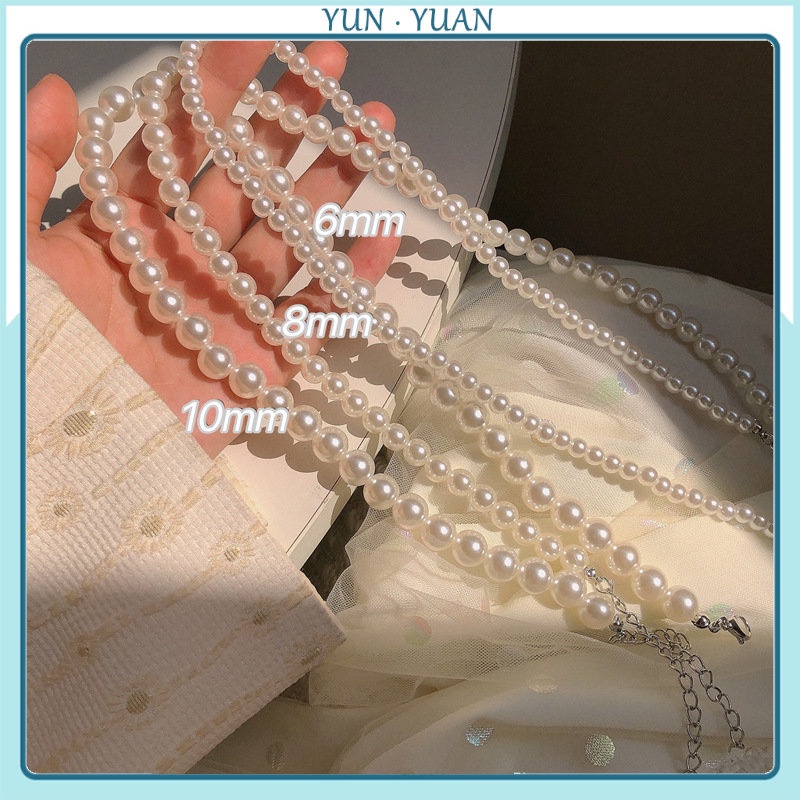 [Yunyuan] Vòng cổ Ngọc Trai Sang Trọng Phong Cách Hàn Quốc