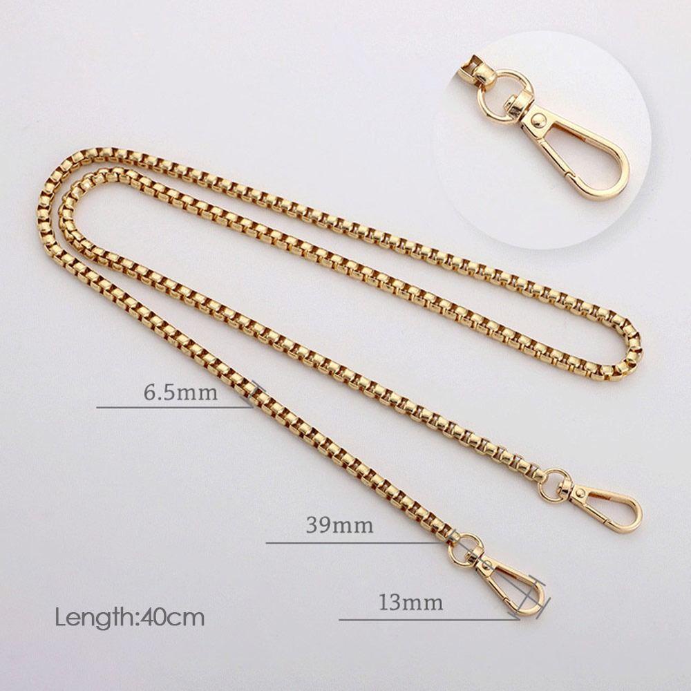Túi xách YMIFI Tay cầm Túi đeo vai chất lượng cao Dây xích kim loại Dây chuyền đính cườm dài