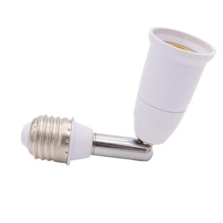 65mm 95mm 14cm Linh Hoạt AC E27 Đến 2 E27 Bóng Đèn Đế Ổ Cắm Điện Cắm Bộ Chuyển Đổi Đèn LED Mở Rộng Giá Đỡ E27-E27 Adapter F @ V1N