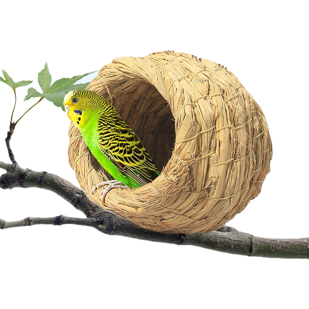 Tổ Chim Nhân Tạo Tự Nhiên Handmade Rơm Pigeon Nhà Vẹt Tổ Ấm Phòng Ngủ ...