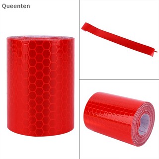 Queenten 1m * 5cm car truck reflective self-adhesive safety warning tape roll film sticker qt