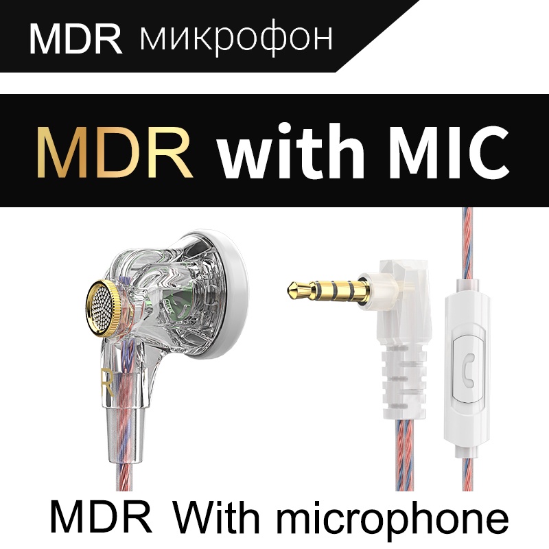 Qkz mdr dynamic hifi in ear tai nghe 3.5mm màn hình dj có dây earbud thể thao khử tiếng ồn âm nhạc thể thao tai nghe cuộc gọi hd có mic