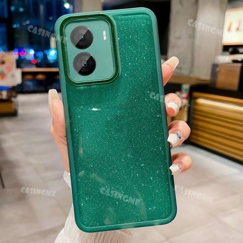 Iqoo z7x iqooz7x 5g 2023 vỏ lấp lánh sang trọng cho iqoo z7x iqooz7x z7 x 5g 2023 vỏ điện thoại trong suốt bằng silicon mềm bảo vệ ống kính máy ảnh ốp lưng chống va đập