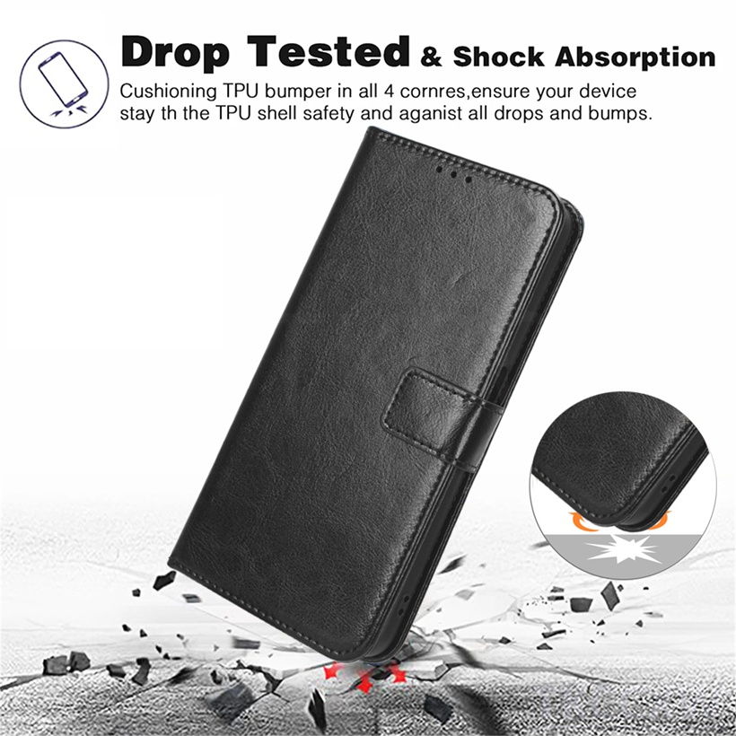 Thời trang da rắn màu cho oppo a58 a78 a98 reno 10 pro bao da dạng đế lật bao da ví đựng thẻ