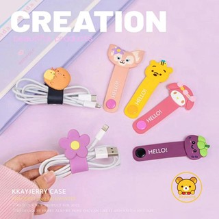 1 Dụng Cụ Quấn Dây Cáp Bằng Silicone Hình Trái Cây