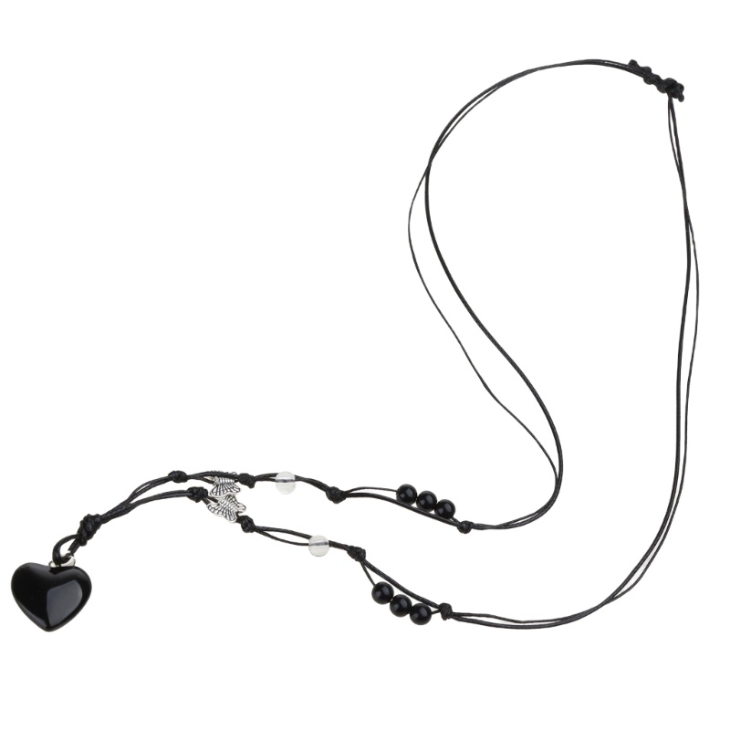 Vòng Cổ Choker Dây Thừng Đính Đá Quý Unisex