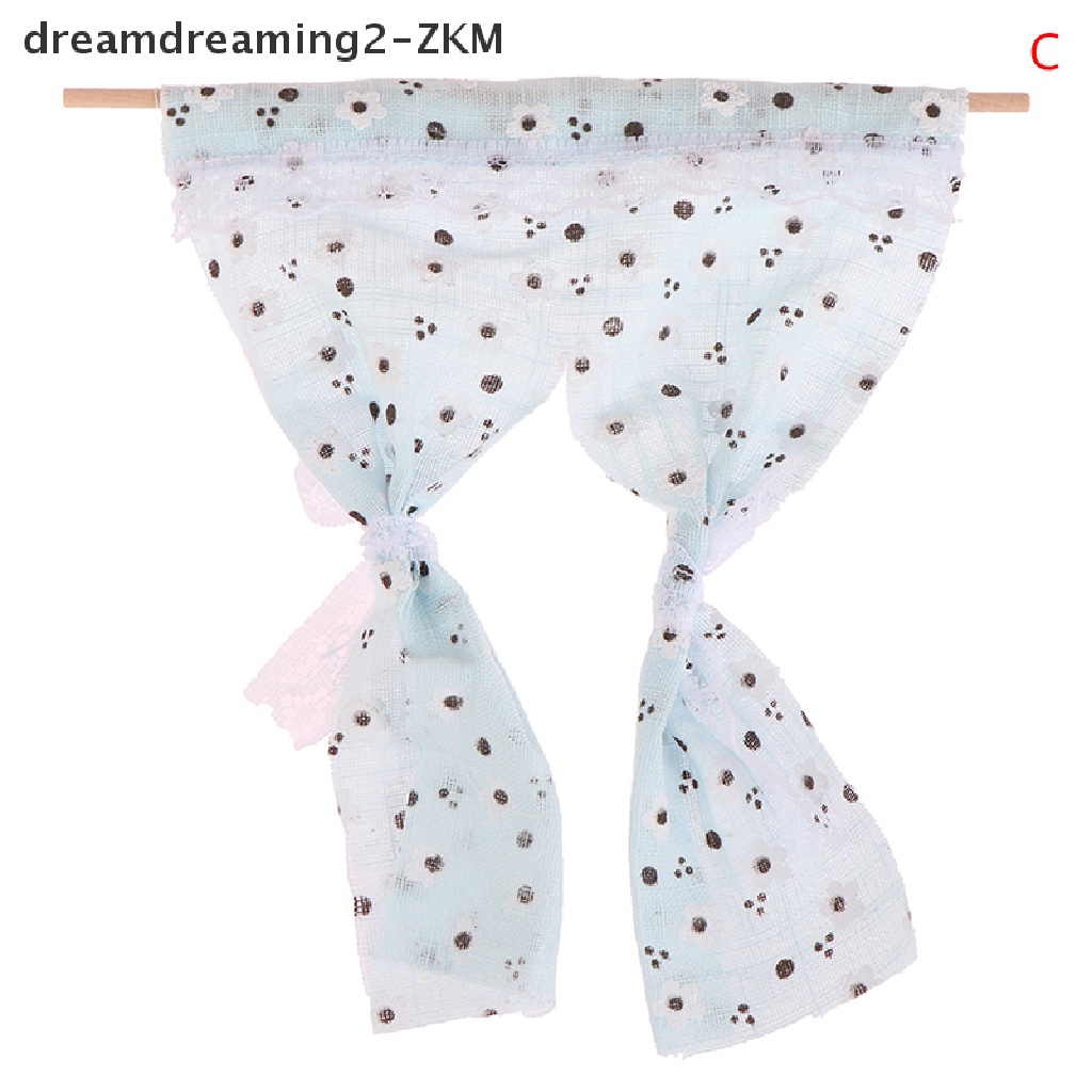 [dreamdreaming] 1Pc 1: 12 Nhà Búp Bê Rèm Hoa Thu Nhỏ Rèm Ren Nội Thất Nhà Mô Hình Trang Trí Nhà Búp Bê Phụ Kiện [zkm]