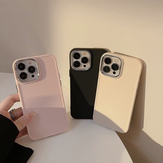 Ốp Điện Thoại Silicon Mềm Màu Trơn Đơn Giản Cho IPhone 14 14pro Max 14plus 13 13pro 13mini 12 11 Pro Max IX XR SE2 I8 Plus