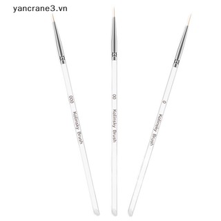 Bộ 3 Cọ Vẽ Trang Trí Móng Tay Nghệ Thuật DIY yancrane3.vn