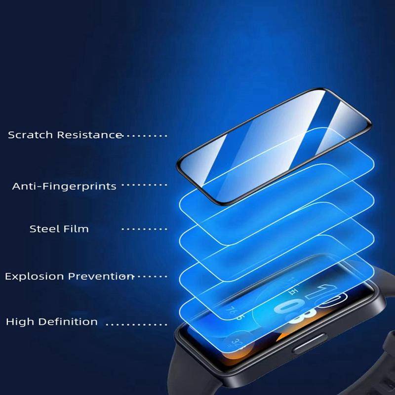 Kính Cường Lực 3D Viền Cong Chống Ánh Sáng Xanh Cho Đồng Hồ Thông Minh Huawei Band 8 Huawei Band8