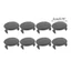 8-piece/set Inner Interior Door Grab Handle Armrest Screw Cover Cap Plug Plastic