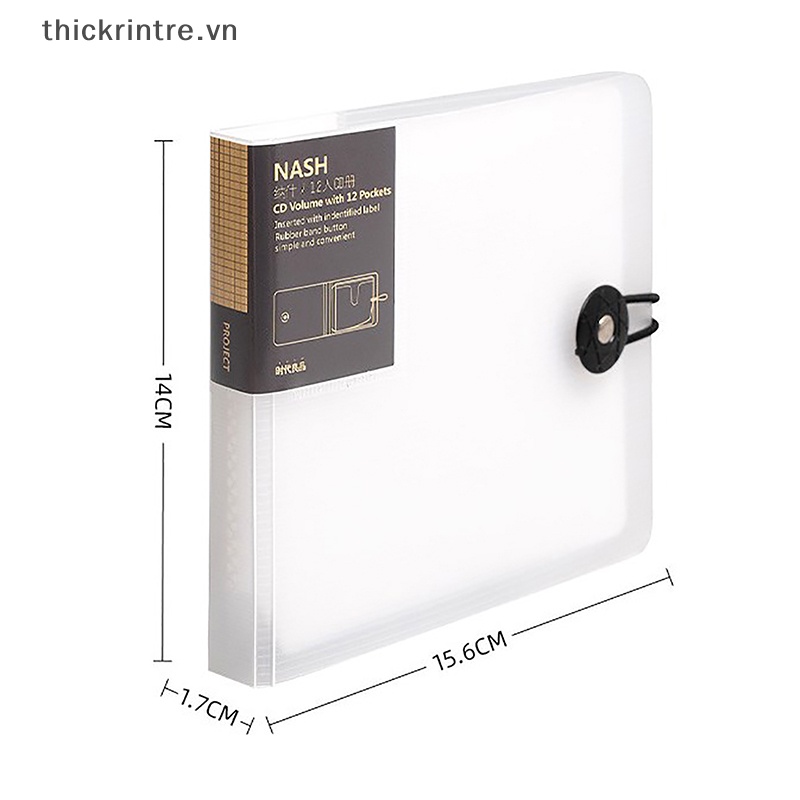Túi Đựng Đĩa CD DVD Bằng Nhựa Trong Suốt Tiện Dụng