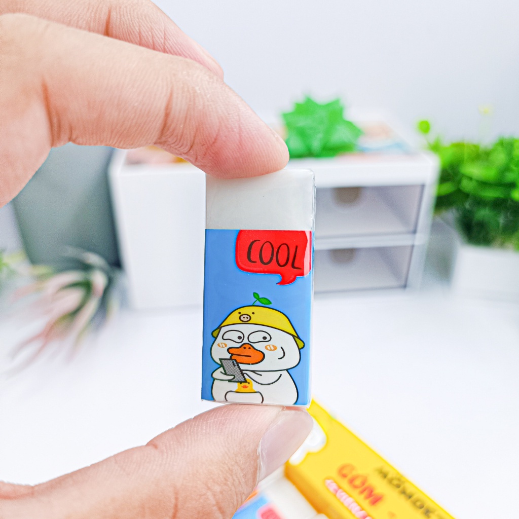 Gôm Tẩy MONDEZ, Thiết Kế Hình Chú Vịt,  Làm Sạch Các Vết Chì Đen  Nhanh Chóng, Chất Liệu An Toàn Cho Bé M20001